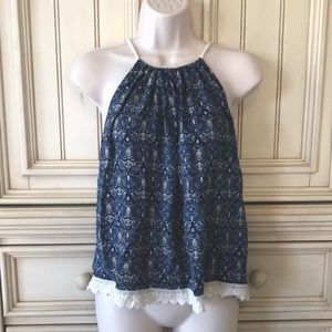 Cute Flowy Top BOHO Like New Sz L